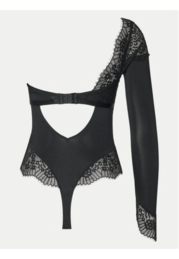 Hunkemöller Body Azalea 300217 Czarny Slim Fit. Kolor: czarny. Materiał: syntetyk