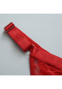 Intica - Komplet bielizny z przeszyciami dla pewności siebie Blaga. Kolor: czerwony. Materiał: materiał #7