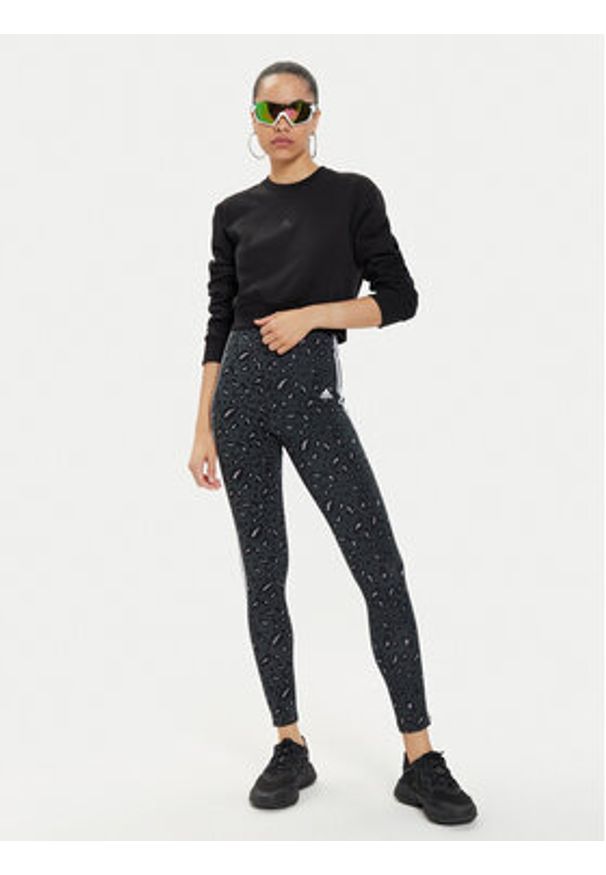 Adidas - adidas Bluza ALL SZN Fleece IW1225 Czarny Regular Fit. Kolor: czarny. Materiał: bawełna, syntetyk