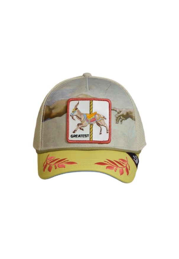 Czapka z daszkiem Goorin Bros. Animal Farm Goat Greatest Trucker 101-0310-STONE. Kolor: zielony, brązowy, wielokolorowy