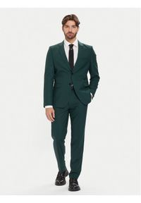 Hugo - HUGO Garnitur Arti-Hesten253X 50544524 Zielony Extra Slim Fit. Kolor: zielony. Materiał: syntetyk