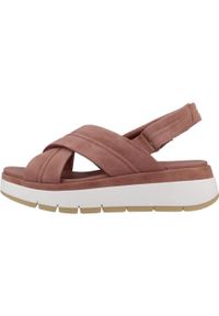 Clarks - Sandały CLARKS TUSCAN CROSS Rose. Kolor: różowy. Materiał: tkanina, skóra. Sezon: lato