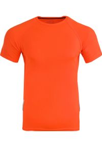JUMPERS - Pomarańczowa Koszulka Sportowa Męska 2XS - Oddychająca i Lekka. Kolor: pomarańczowy. Materiał: poliester. Sport: piłka nożna