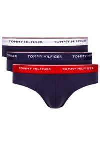 TOMMY HILFIGER - Tommy Hilfiger Komplet 3 par slipów 3p Brief 1U87903766 Granatowy. Kolor: niebieski. Materiał: bawełna #1