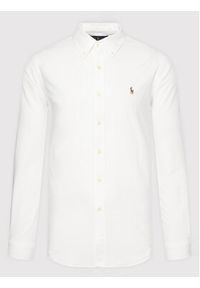 Polo Ralph Lauren Koszula Core Replen 710792041 Biały Custom Fit. Typ kołnierza: polo. Kolor: biały. Materiał: bawełna #4