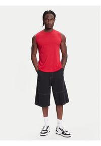 Kappa Tank top Logo Corpo Cadwal 303HZB0 Czerwony Regular Fit. Kolor: czerwony. Materiał: bawełna