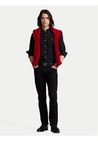 Polo Ralph Lauren Koszula Bsr 710772288 Czarny Slim Fit. Typ kołnierza: polo. Kolor: czarny. Materiał: bawełna #3