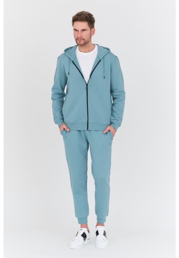 Guess - GUESS Turkusowa bluza Aldwin. Kolor: niebieski
