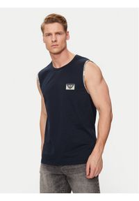 Emporio Armani Underwear Tank top 112089 4R755 00135 Granatowy Slim Fit. Kolor: niebieski. Materiał: bawełna #1