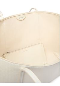 Calvin Klein Torebka Emblem Aop Tote W/ Pouch LV04F3266G Écru. Kolor: kremowy. Materiał: skórzane #7