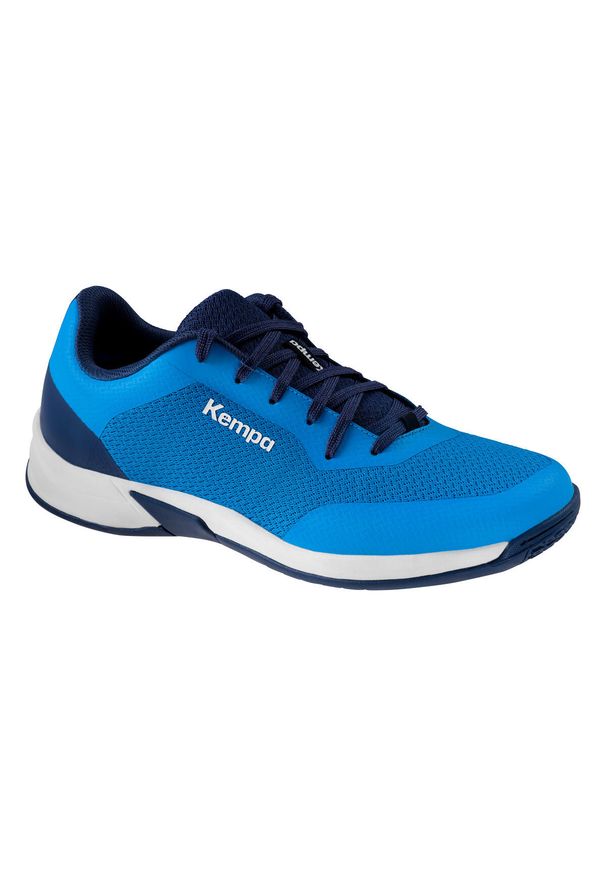 KEMPA - Buty halowe Kempa Kourtfly Three. Kolor: niebieski, wielokolorowy, biały. Materiał: guma. Sport: piłka ręczna