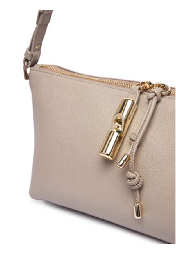 Furla Torebka Debby Mini WE00865 BX3353 KH 4488S Beżowy. Kolor: beżowy. Materiał: skórzane