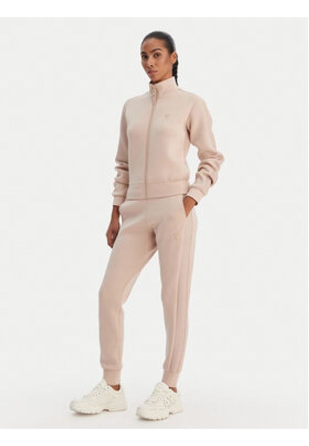 Guess Bluza V2YQ17 K7UW2 Beżowy Regular Fit. Kolor: beżowy. Materiał: wiskoza