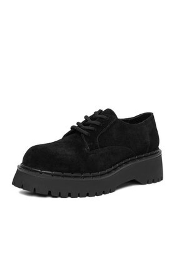 Badura Półbuty EO-ARLETH-25FW12 Czarny. Kolor: czarny. Materiał: skóra, zamsz