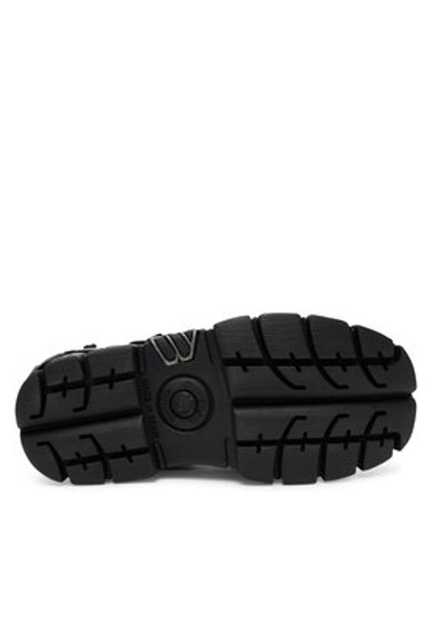 NEW ROCK Sneakersy M-WALL106NSHLACE-C2 Czarny. Kolor: czarny. Materiał: skóra