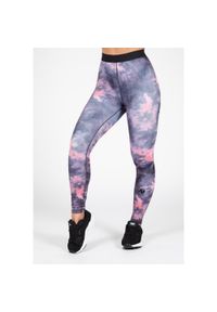 GORILLA WEAR - Colby Leginsy - Szary/Różowy. Kolor: różowy. Sport: fitness
