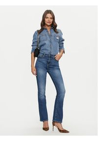Guess Jeans Koszula jeansowa W4YH37 D5EI2 Niebieski Regular Fit. Kolor: niebieski. Materiał: bawełna #4