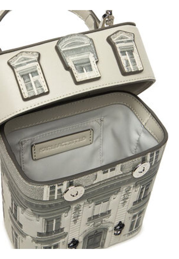 Karl Lagerfeld - KARL LAGERFELD Torebka A2W30252 Beżowy. Kolor: beżowy. Materiał: skórzane