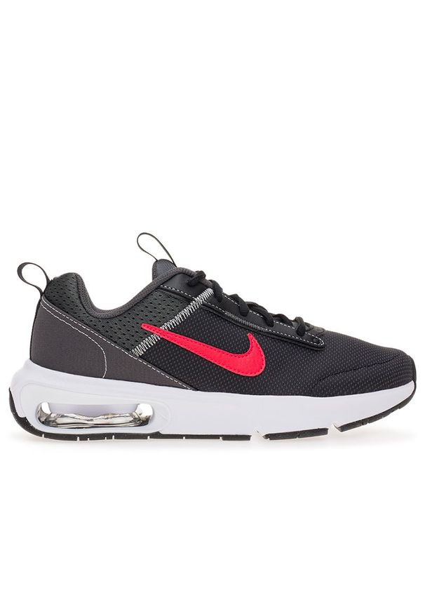 Buty Nike Air Max Intrlk Lite DH9393-200 - czarne. Okazja: na uczelnię. Kolor: czarny. Materiał: materiał, skóra ekologiczna, guma. Szerokość cholewki: normalna. Wzór: aplikacja. Model: Nike Air Max