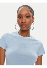Juicy Couture T-Shirt JCMCT223257 Błękitny Slim Fit. Kolor: niebieski. Materiał: bawełna #3