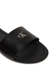 Calvin Klein Jeans Klapki Flat Sandal Slide Mg YW0YW01697 Czarny. Kolor: czarny. Materiał: skóra #6