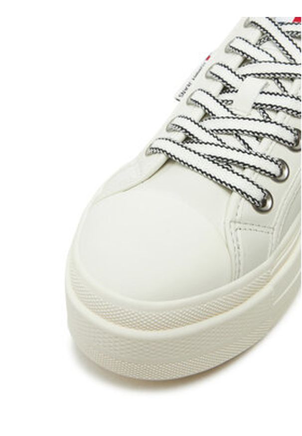 Tommy Jeans Trampki Foxing EN0EN02714 Écru. Materiał: skóra