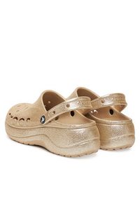 Crocs Klapki BAYA PLATFORM CLOG 208459-212 Złoty. Kolor: złoty. Obcas: na platformie #5