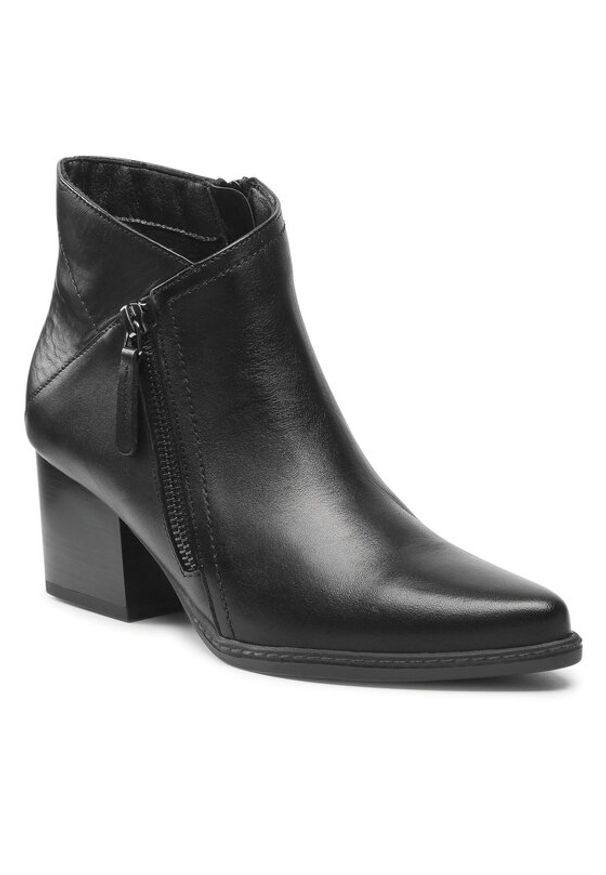 Lasocki Botki 335-01 Czarny. Kolor: czarny. Materiał: skóra