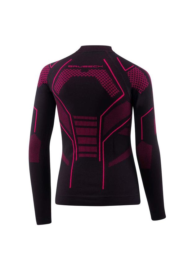 Bluza dziecięca termoaktywna Brubeck THERMO JUNIOR. Kolor: wielokolorowy, czarny, różowy. Materiał: poliamid, poliester. Sezon: zima. Sport: turystyka piesza