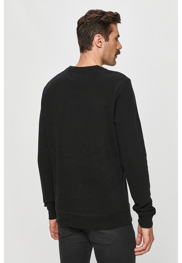 AllSaints - Bluza Raven Crew. Okazja: na co dzień. Kolor: czarny. Materiał: dzianina. Wzór: gładki. Styl: casual