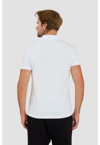 EA7 Emporio Armani - EA7 Biała męska koszulka polo rozpinana na zamek, Rozmiar L. Typ kołnierza: polo. Kolor: biały #5