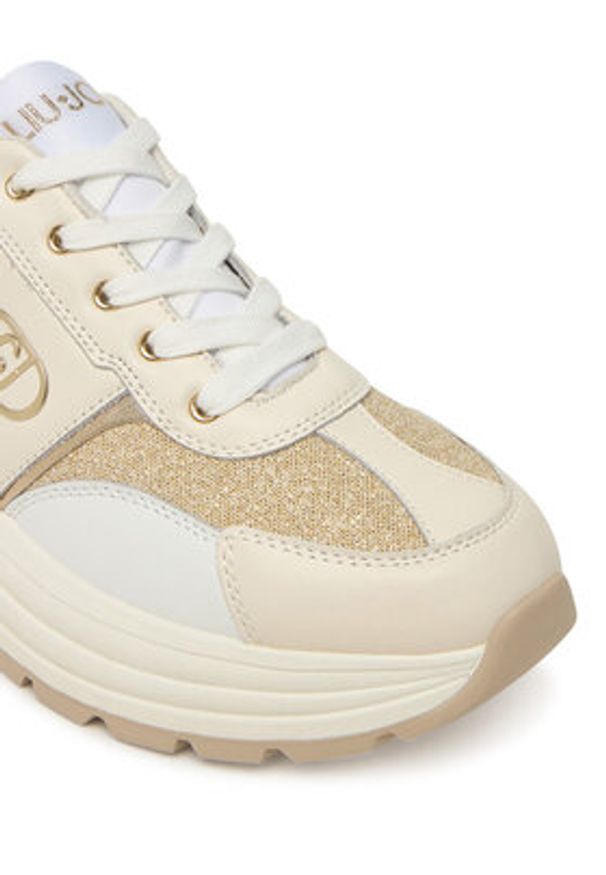 Liu Jo Sneakersy Eva 02 BF5031 PX738 Biały. Kolor: biały. Materiał: skóra
