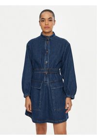 Weekend Max Mara Sukienka jeansowa Euro 2515221021 Granatowy Relaxed Fit. Kolor: niebieski. Materiał: bawełna #1