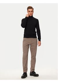 Selected Homme Chinosy 16092753 Beżowy Slim Fit. Kolor: beżowy. Materiał: bawełna