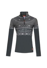 GARETH & LUCAS - Bluza narciarska Męska Gareth & Lucas Eighty-Two. Kolor: zielony, biały, wielokolorowy. Materiał: poliester, elastan. Sezon: zima. Sport: narciarstwo #1