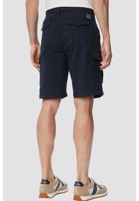Guess - GUESS Granatowe męskie krótkie spodenki cargo Russel, Rozmiar 31. Okazja: na co dzień. Kolor: niebieski. Długość: krótkie. Sezon: lato. Styl: casual #4