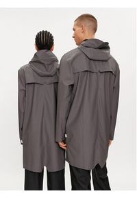 Rains Kurtka przeciwdeszczowa Long Jacket W3 12020 Szary Regular Fit. Kolor: szary. Materiał: syntetyk