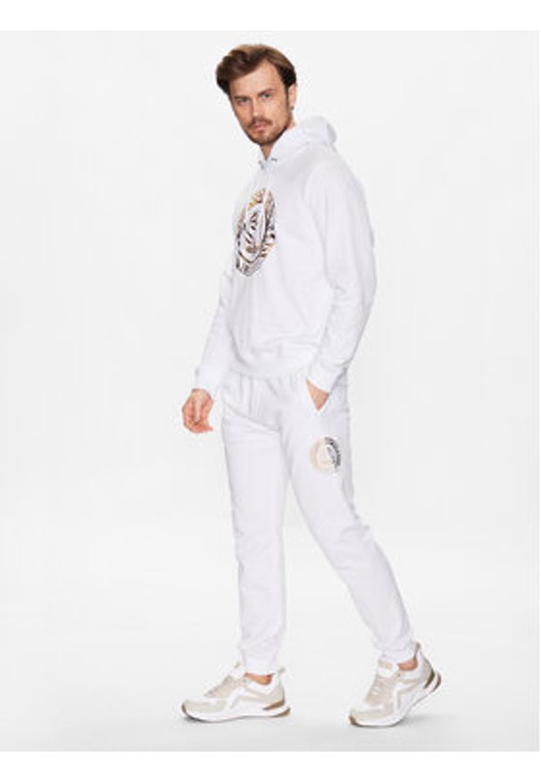 Just Cavalli Spodnie dresowe 74OBAF03 Biały Regular Fit. Kolor: biały. Materiał: dresówka, bawełna