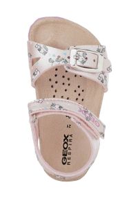 Geox sandały dziecięce kolor różowy. Zapięcie: rzepy. Kolor: różowy. Materiał: skóra, guma #3