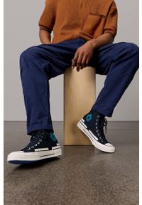 Converse trampki Chuck 70 Trippy Heel kolor czarny. Nosek buta: okrągły. Zapięcie: sznurówki. Kolor: czarny. Materiał: guma. Szerokość cholewki: normalna #14