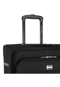 Wittchen - Średnia walizka miękka jednokolorowa czarna. Kolor: czarny. Materiał: poliester. Styl: elegancki #2