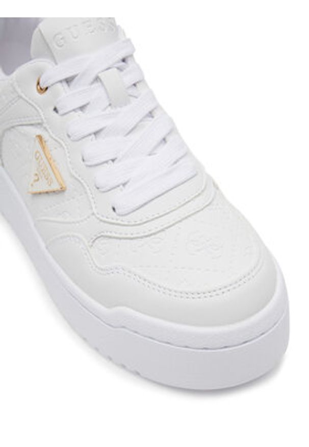 Guess Sneakersy FLJMI6 FAL12 Biały. Kolor: biały. Materiał: skóra