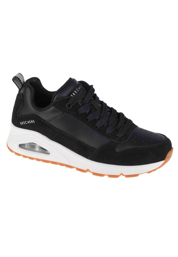 skechers - Buty do chodzenia damskie, Skechers Uno-Solid Air. Kolor: czarny. Sport: turystyka piesza