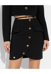 MOTIVE&MORE - Czarna spódnica Lexy. Kolor: czarny. Materiał: materiał. Styl: klasyczny