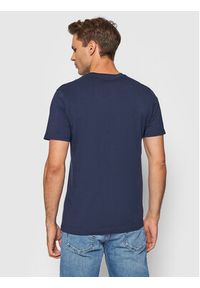 Lee T-Shirt Patch Logo L60UFQ35 112140348 Granatowy Regular Fit. Kolor: niebieski. Materiał: bawełna #4
