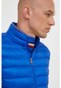 TOMMY HILFIGER - Tommy Hilfiger bezrękawnik męski kolor niebieski przejściowy. Kolor: niebieski. Materiał: poliester, materiał. Długość rękawa: bez rękawów #4