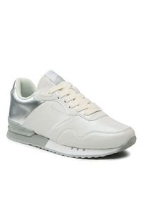 Pepe Jeans Sneakersy London W Part PLS31465 Écru. Materiał: skóra #7