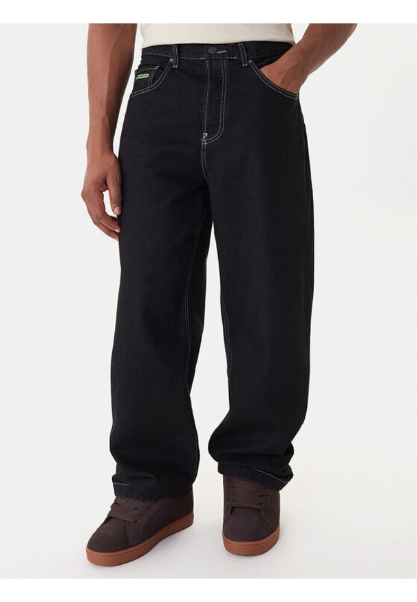 DC Shoes Jeansy Worker Baggy Denim Rbt ADYDP03079 Czarny Baggy Fit. Kolor: czarny