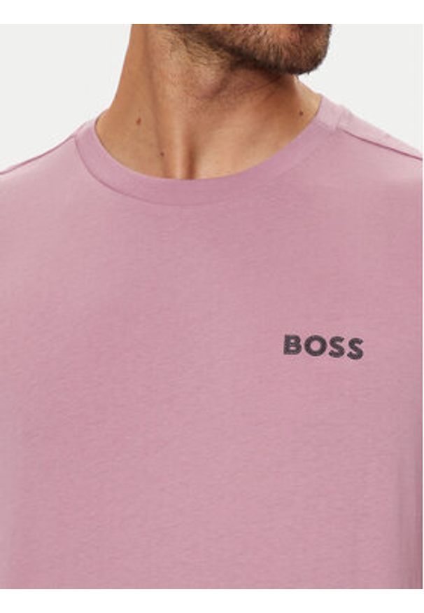 BOSS - Boss T-Shirt 50515620 Różowy Regular Fit. Kolor: różowy. Materiał: bawełna