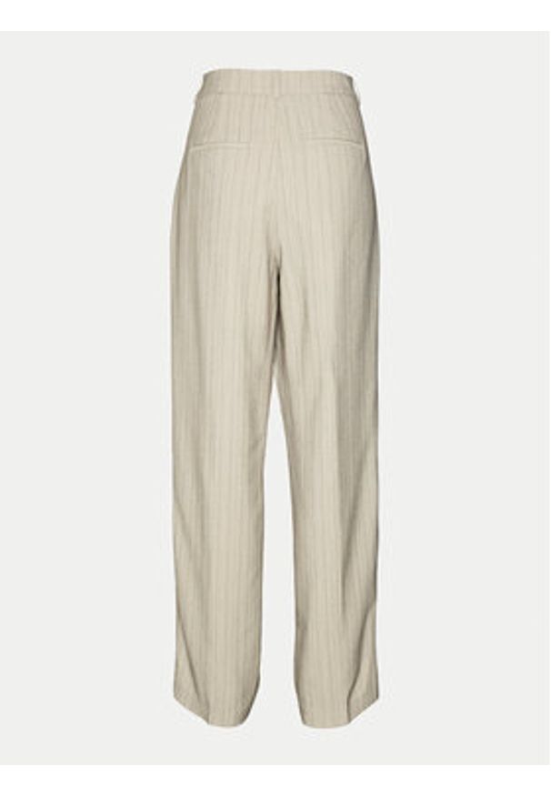 Vero Moda Spodnie materiałowe Meli 10319631 Beżowy Straight Fit. Kolor: beżowy. Materiał: syntetyk